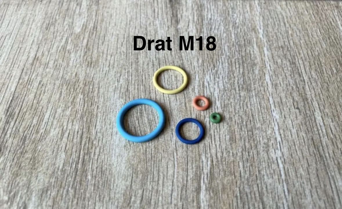 Oring Seal Seal Regulator Paintball Drat M18 dan 5/8 Material FKM90 import Tahan Panas thumbnail 2