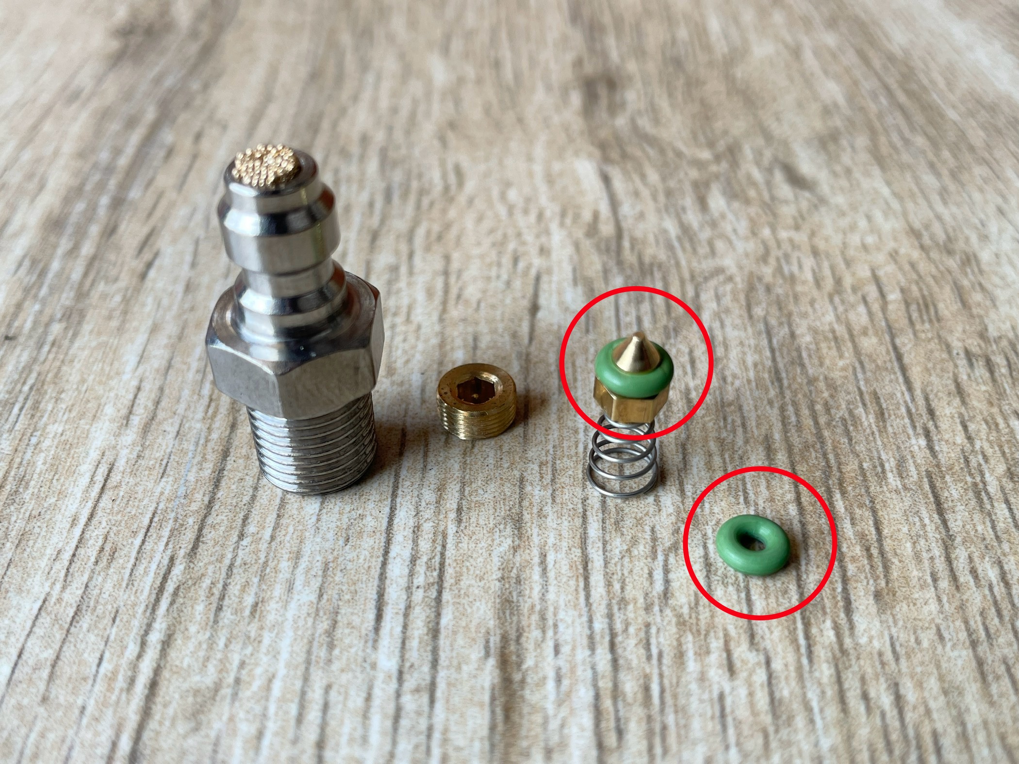 Sil Regulator Bocap Oring Seal Regulator Paintball pcp Sil piston regulator pcp Seal Head Regulator senapan pcp bocap Seal FKM Tahan Panas thumbnail 4