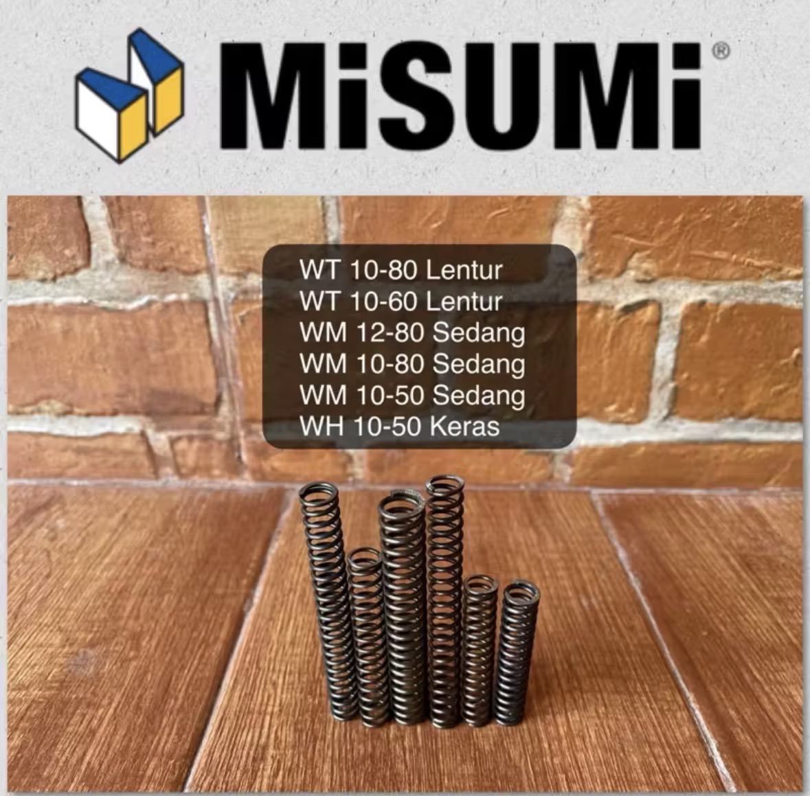 Spring MiSUMi Biru Tua SWL 8-50 Diameter 8mm Panjang 5cm Original Japan Per Hammer pcp Per Valve pcp thumbnail 3
