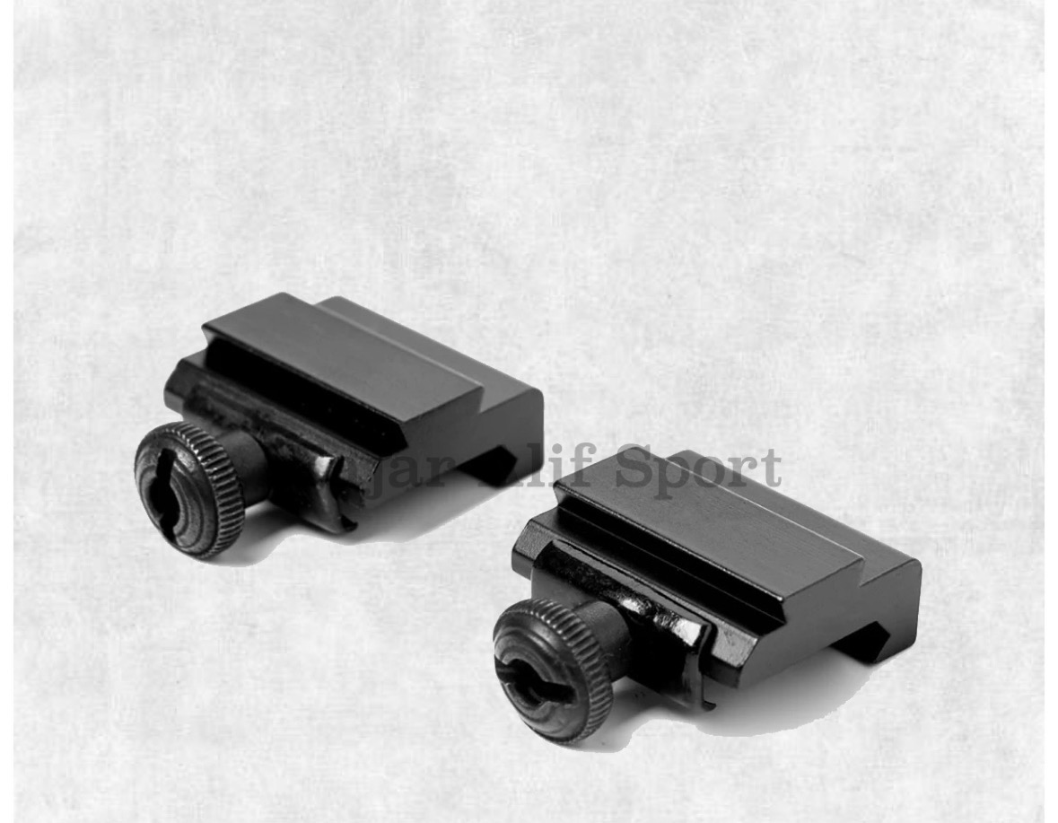Rail adapter picatiny Rail konverter bawah 22mm atas 11mm Rail adapter mounting scope teleskop thumbnail 3