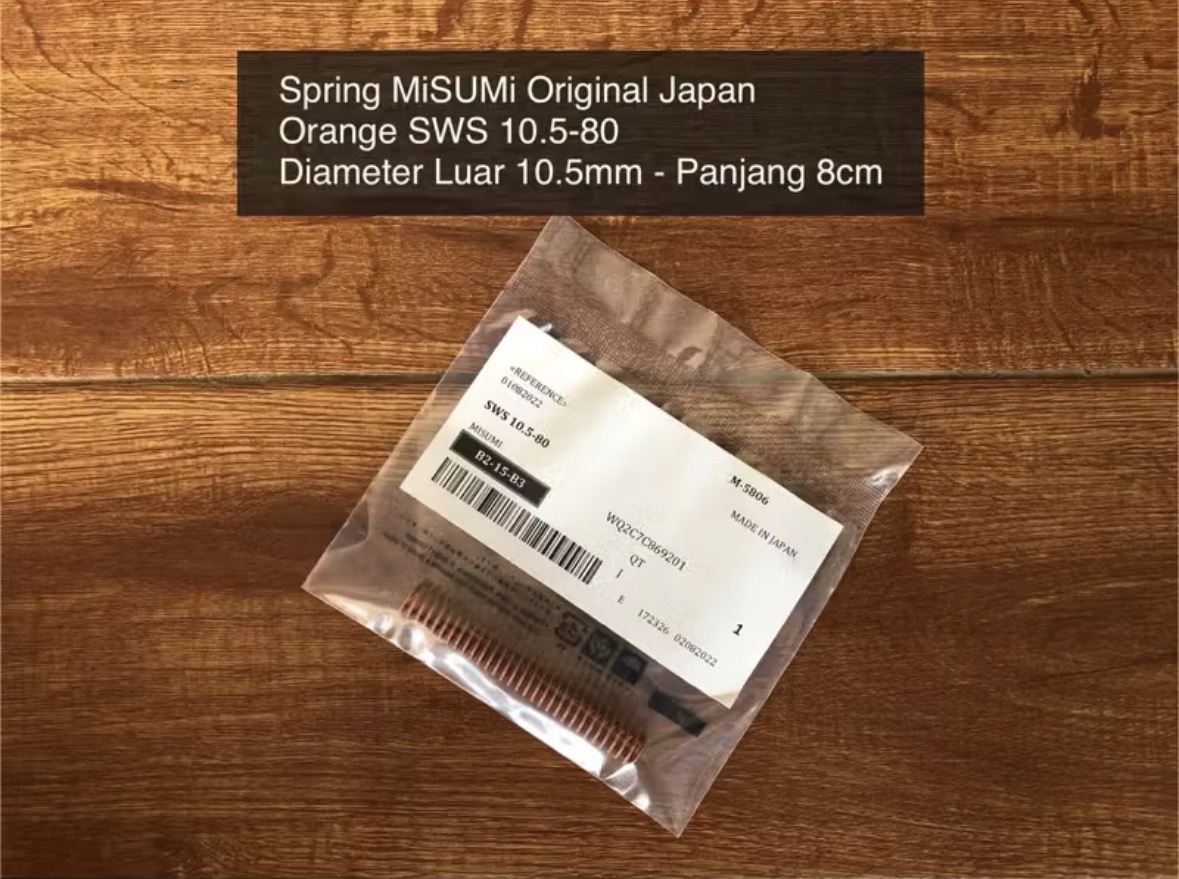 Spring MiSUMi Orange SWS 10.5-80 Diameter 10.5mm  Panjang 8cm Original Japan Per Hammer pcp Per Valve pcp
