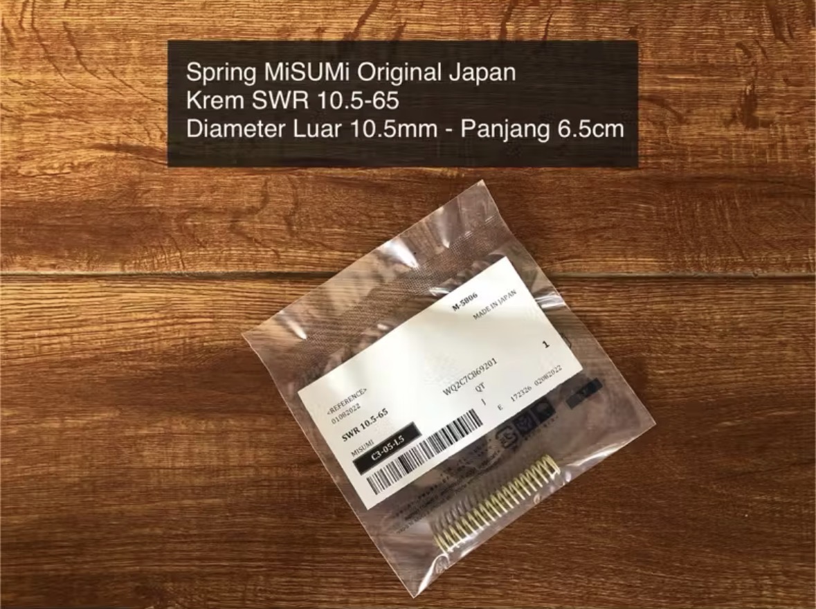 Spring MiSUMi Krem SWR 10.5-65 Diameter 10.5mm Panjang 6.5cm Original Japan Per Hammer pcp Per Valve pcp