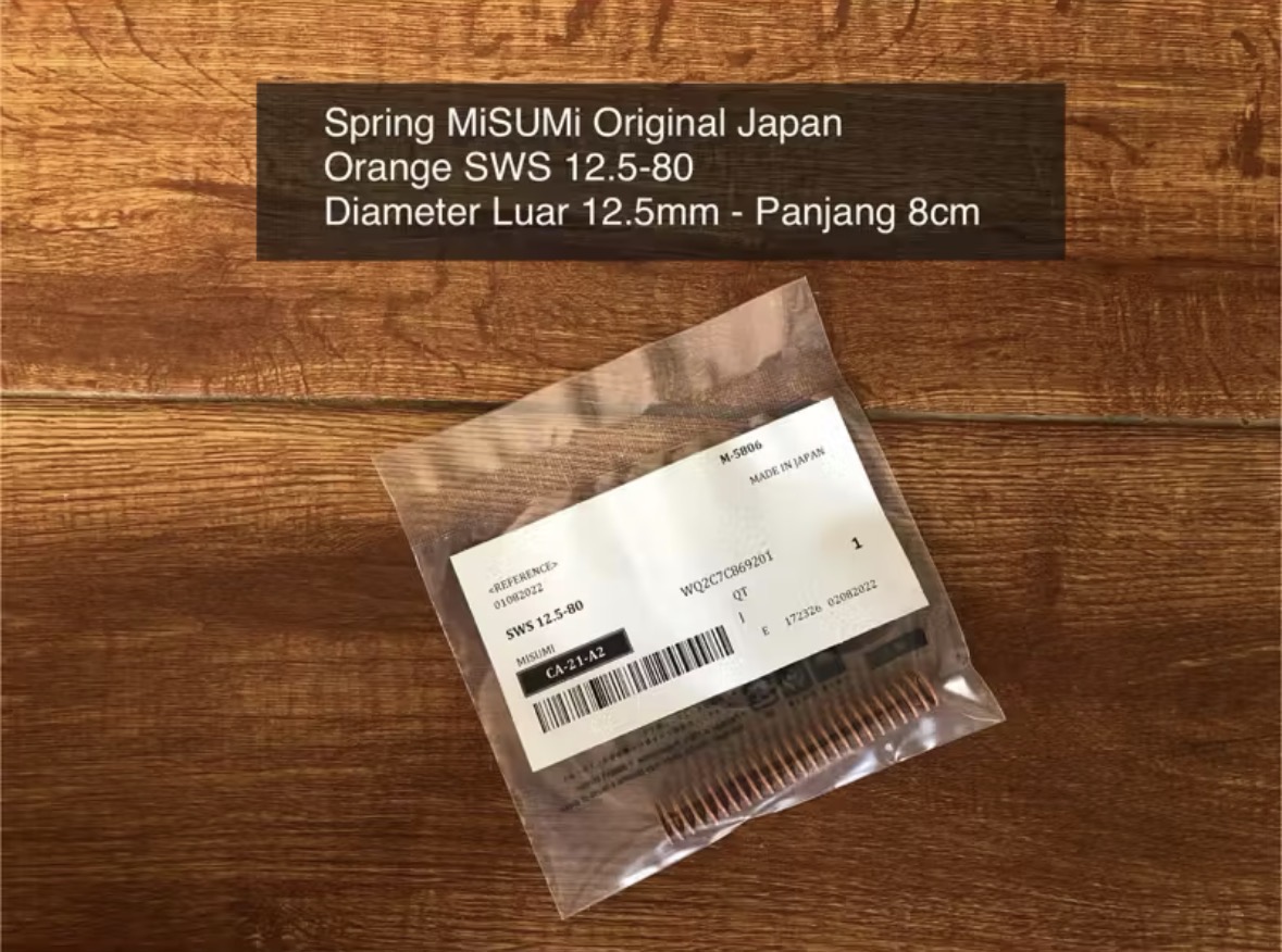 Spring MiSUMi Orange SWS 12.5-80 Diameter 12.5mm  Panjang 8cm Original Japan Per Hammer pcp Per Valve pcp
